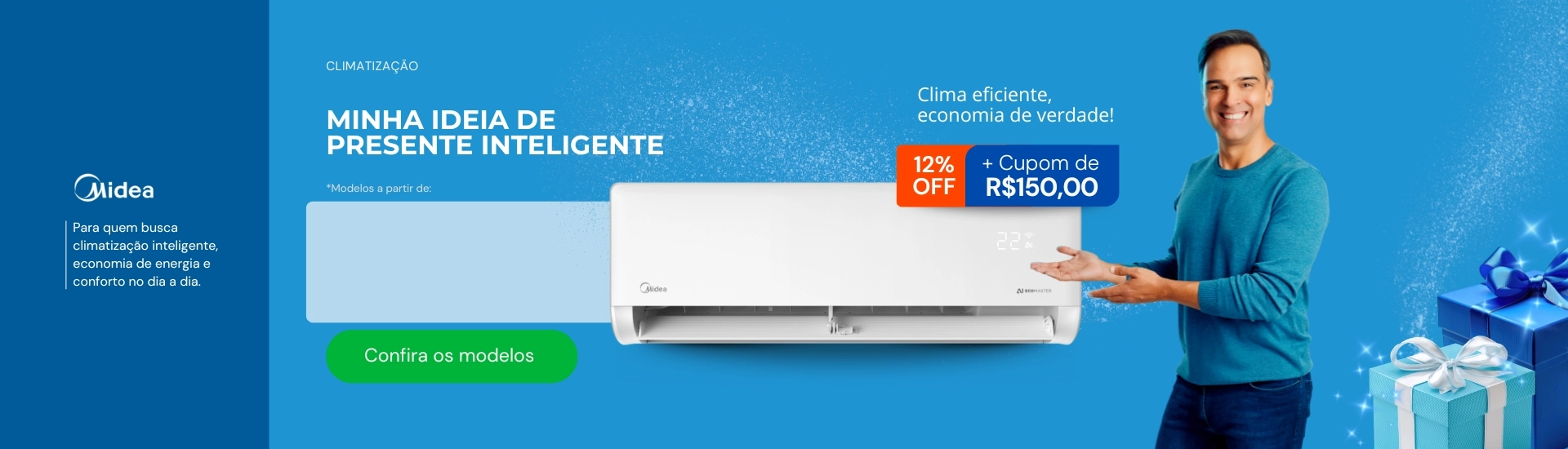 Ar-condicionado Midea em oferta!